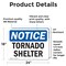 Signmission Tornado Shelter, 24 in W x Rectangle, Vinyl Decal OS-2PACK-NS-D-1824-L-16740 - alternate 2